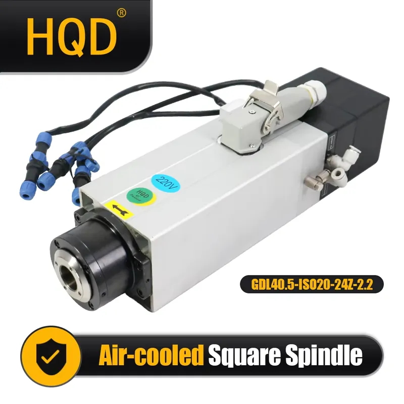 Cnc Spindle Motor - Поставлено из Польши: HQD GDL40.5-ISO20-24Z-2.2 220В