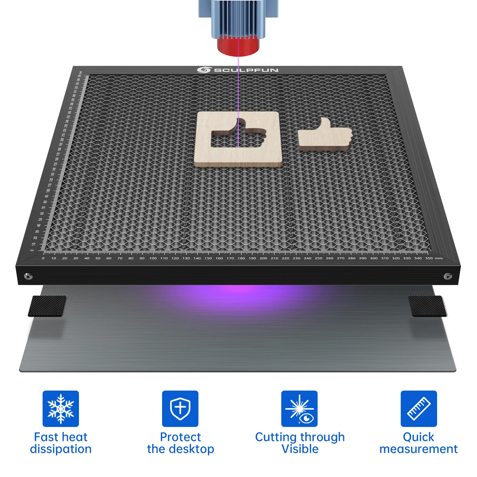 Honeycomb Laser Bed - Рабочая кровать с лазерным гравером, сотовый