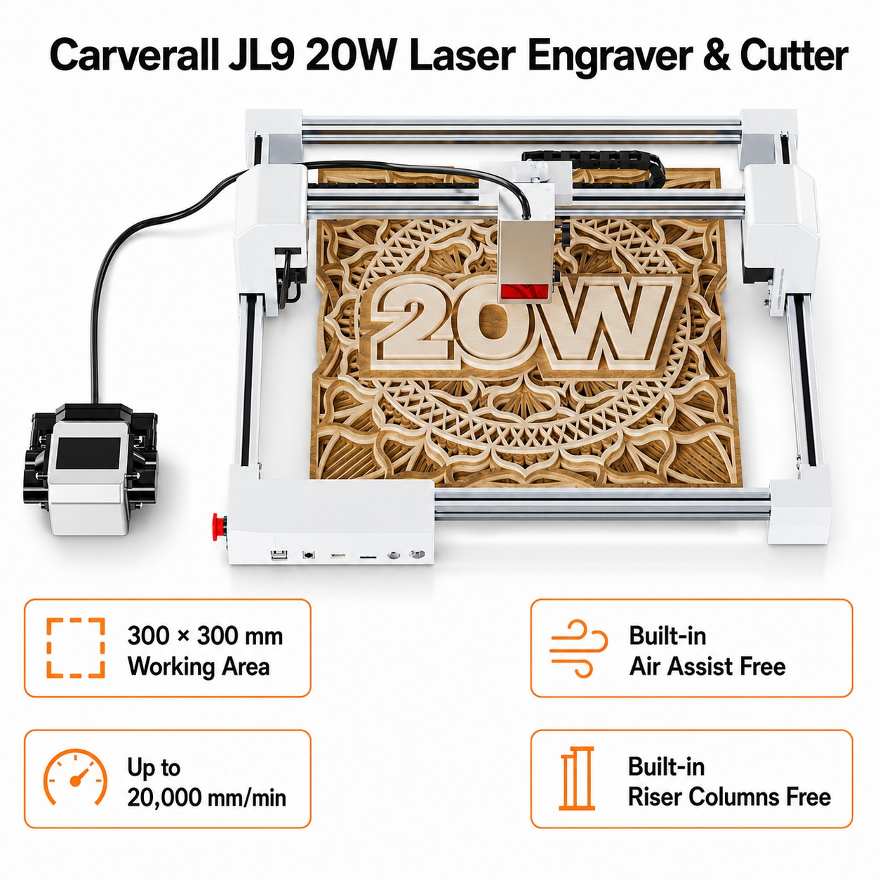 Лазерный гравер-резак Carveral – обзор и цена Industrial Laser Engraver