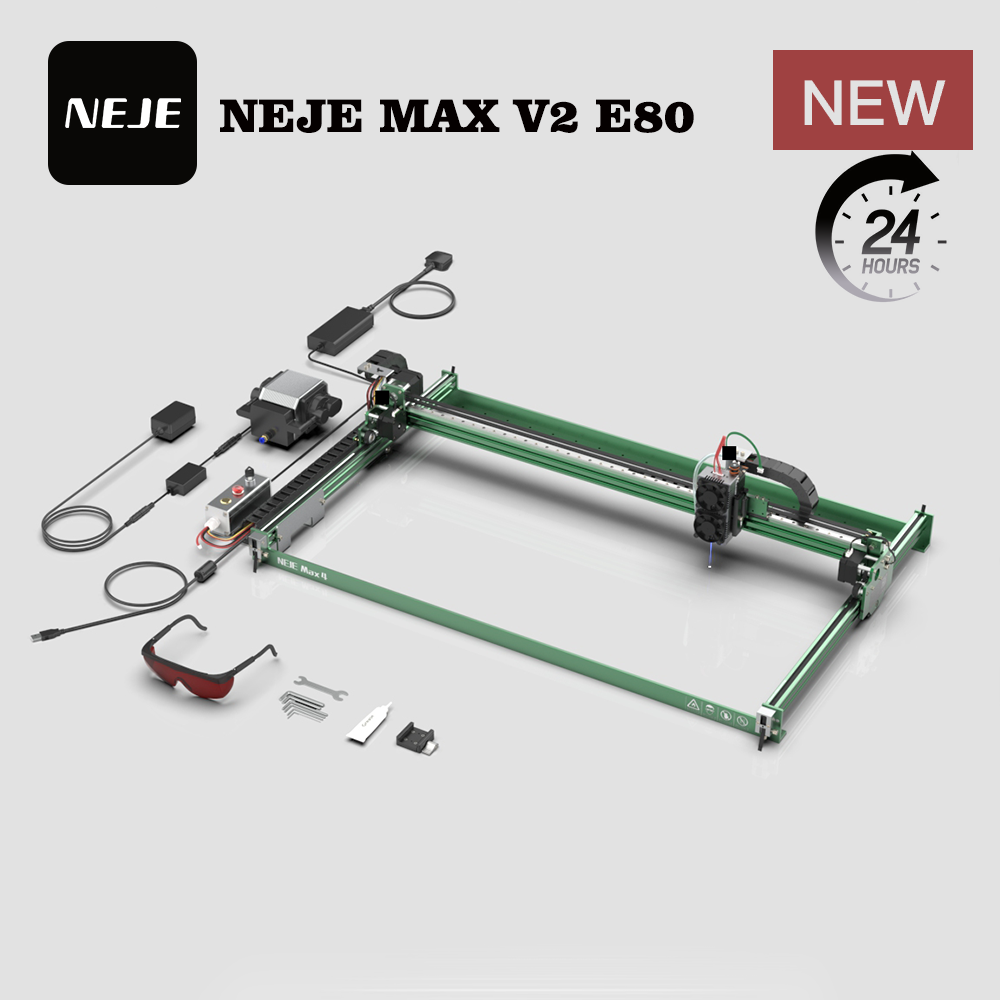Лазерный гравер NEJE MAX V2 E8 – обзор и цена Industrial Laser Engraver