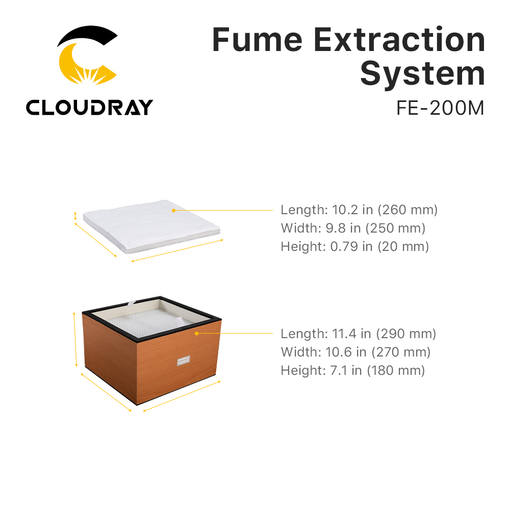 Система вытяжки дыма Cloudray  – обзор и цена Laser Marking Machine